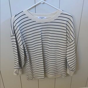 Striped Cream and Blue Niall women’s sweatshirt